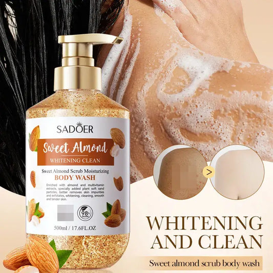 Sweet Almond Body Scrub Shower Gel